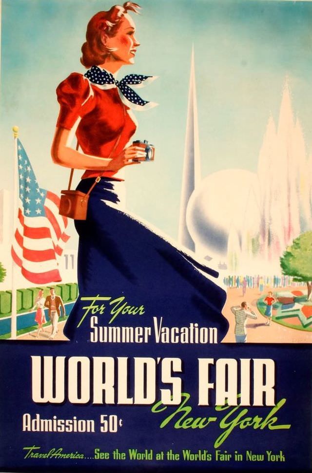 A poster for the 1939 World's Fair in New York