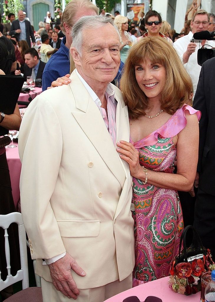 Barbi Benton with Hugh Hefner, 2007.