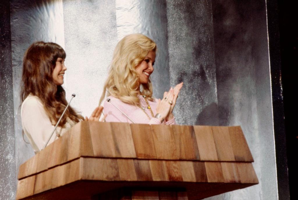 Barbi Benton with Prunilla Hutton in 'The 1974 Country Music Awards', 1974.