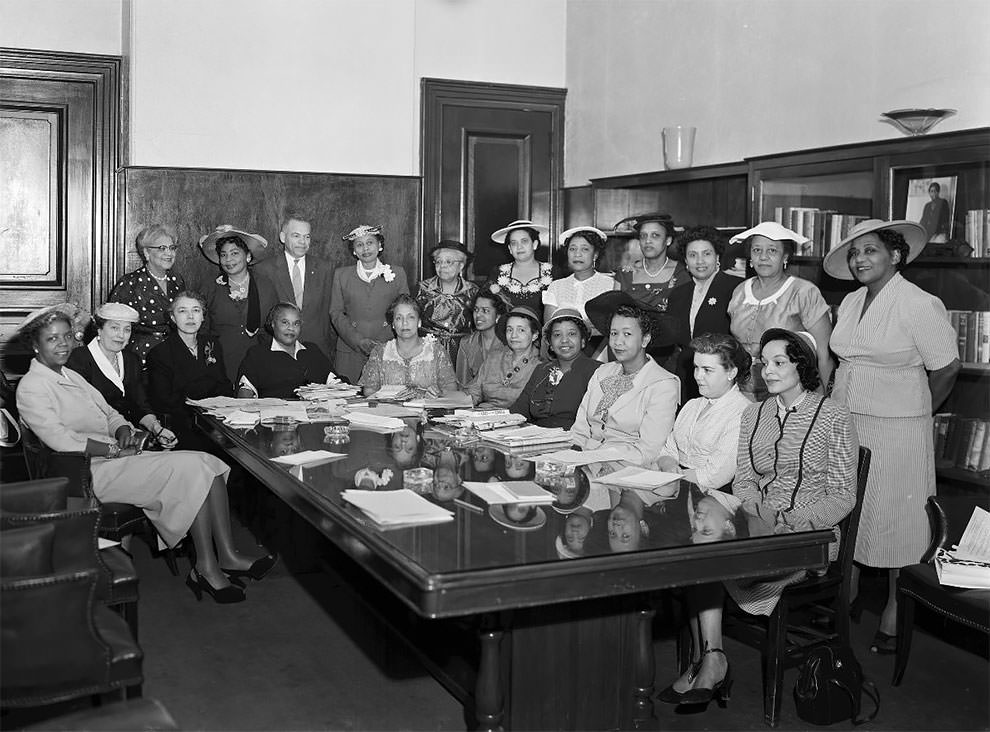 National Council of Negro Women Committee, with Dorothy Height, June 22, 1954.