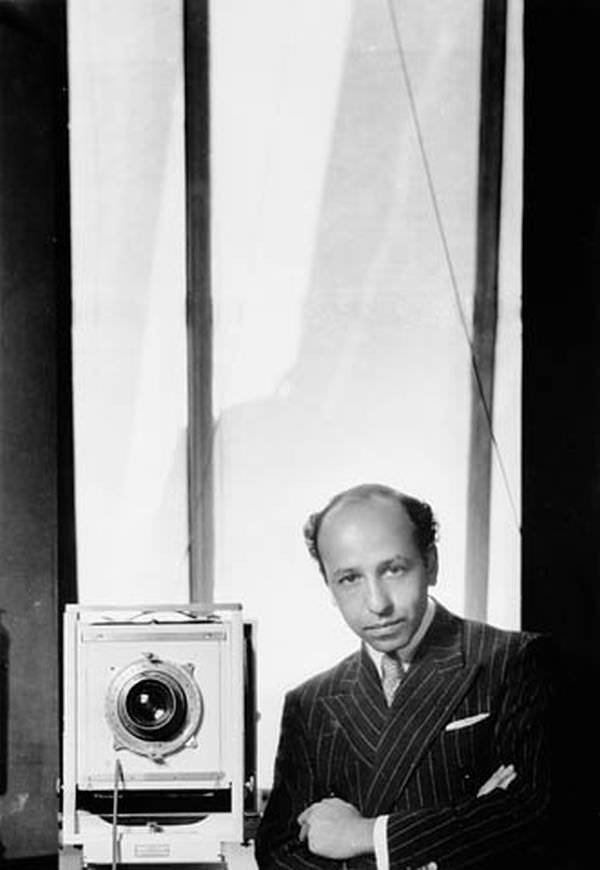 Armenian-Canadian photographer Yousuf Karsh, best known for his LIFE magazine covers, takes a selfie in Ottawa, 1938.