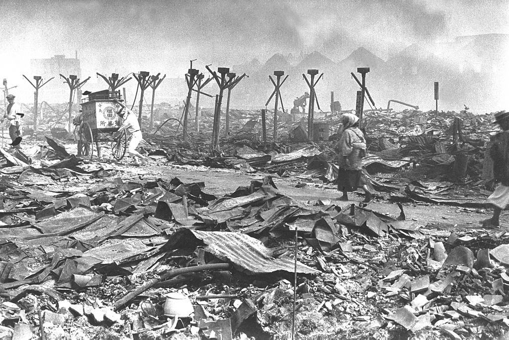 Destroyed Kanda Kajicho area by the Great Kanto Earthquake in September 1923.