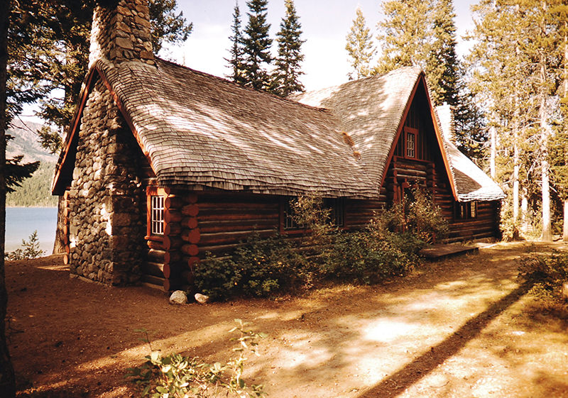 A beautiful old house at Jackson Hole Valley, Wyoming, 1948.