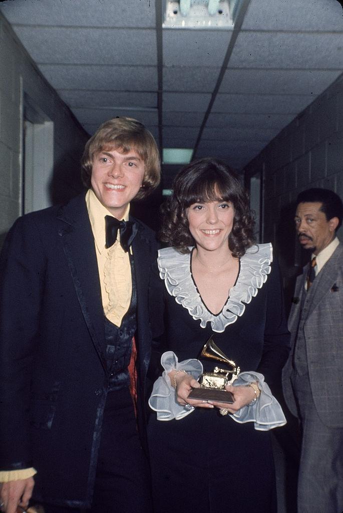 Karen Carpenter and Richard Carpenter at the Grammy Awards.