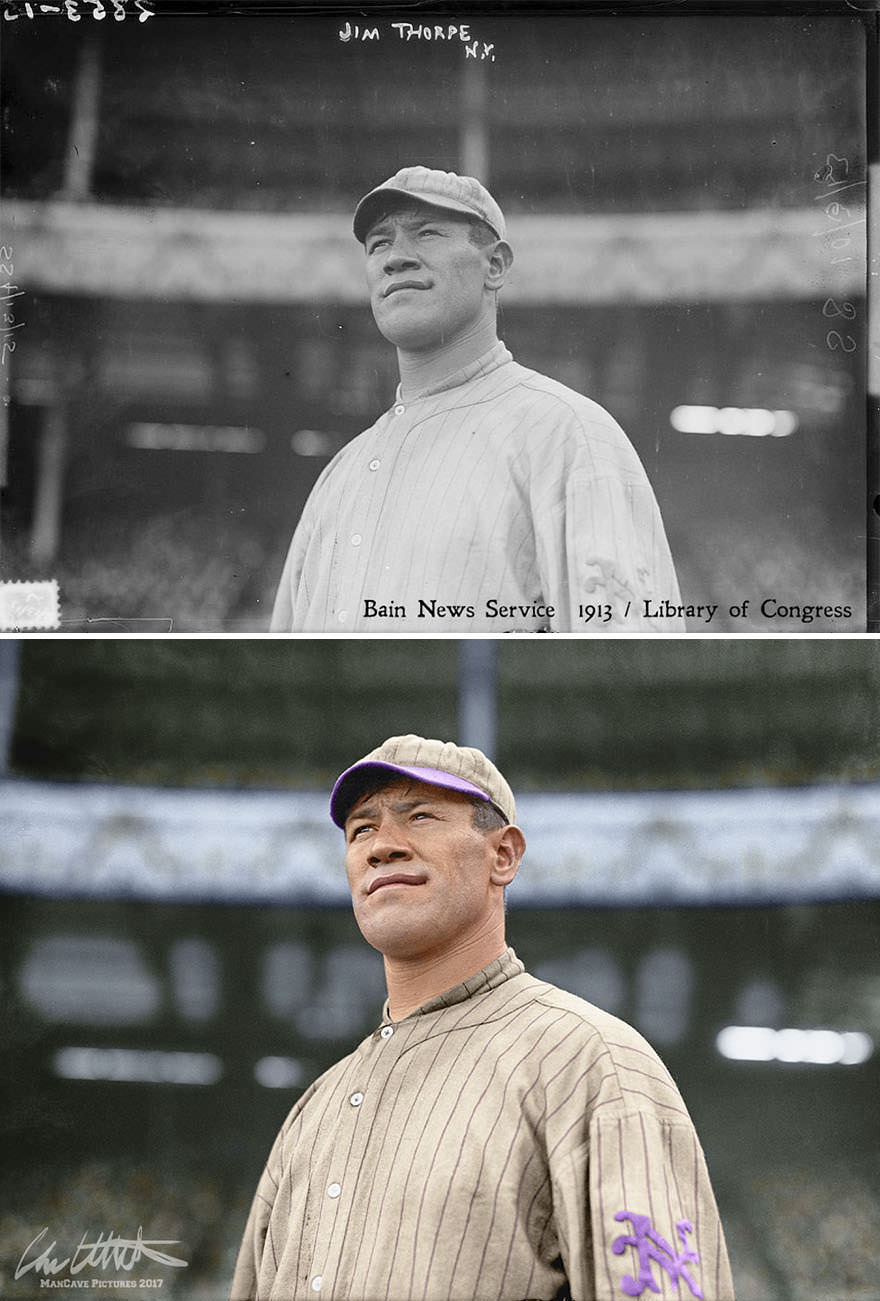 Jim Thorpe, New York Giants, 1913