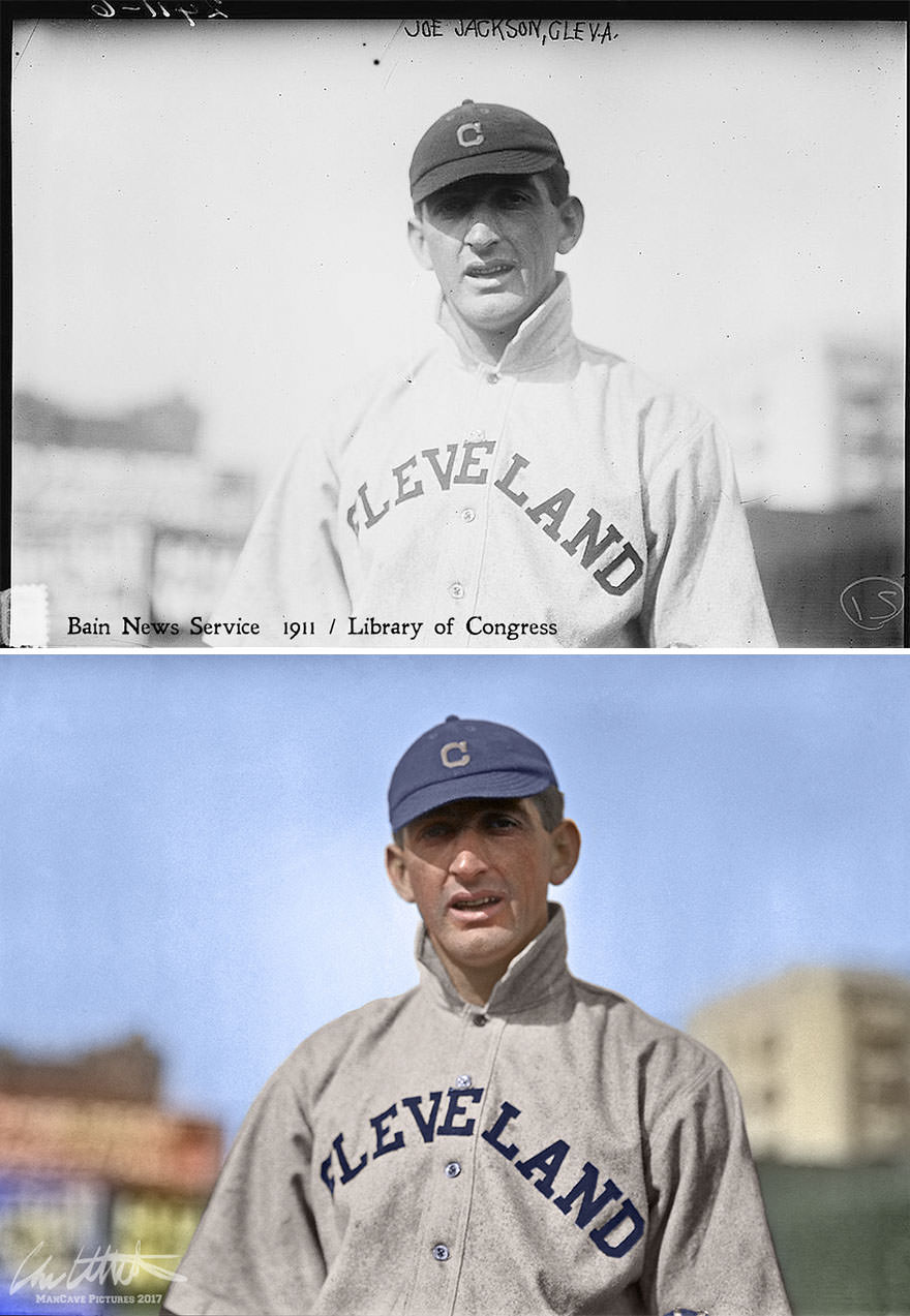 "Shoeless" Joe Jackson, Cleveland Naps, 1911