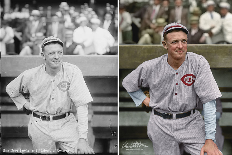 Pitching Great Christy Mathewson At His Last Appearance As A Player With The Cincinnati Reds, 1916