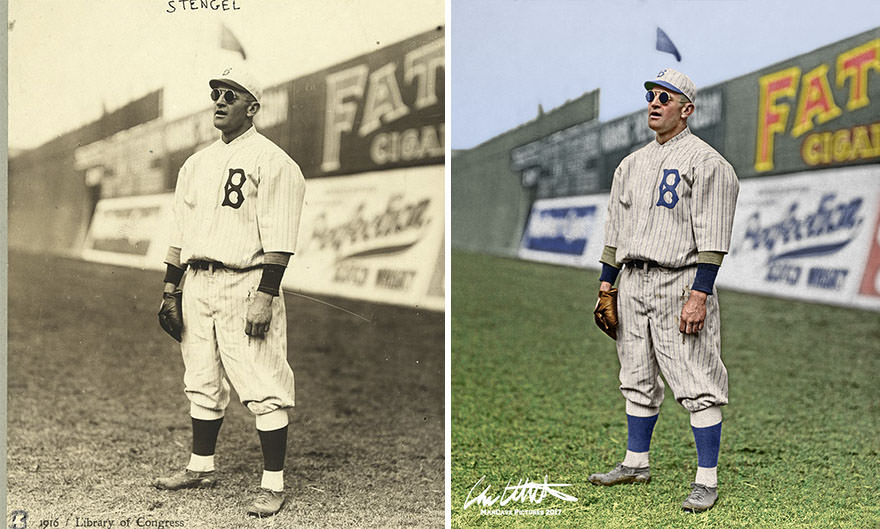 Casey Stengel, Brooklyn, 1915