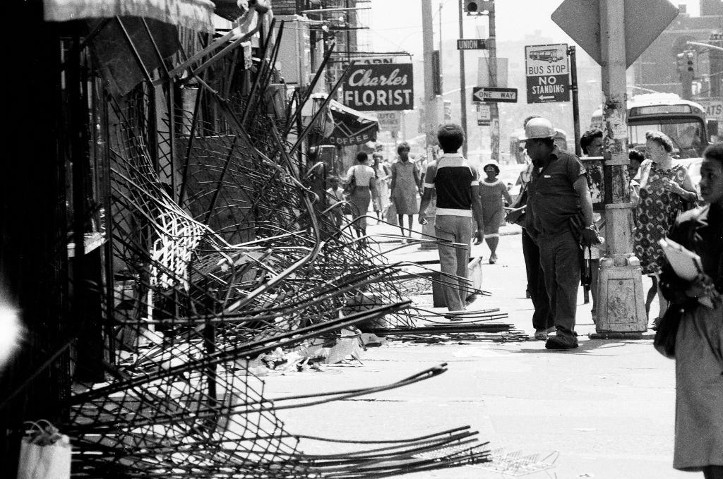 Aftermath of 1977 blackout power failure, New York City, July 13, 1977.