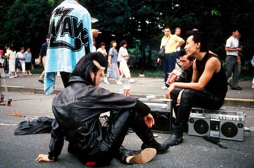 Teddy Boys, Harajaku Park Tokyo Japan 1986