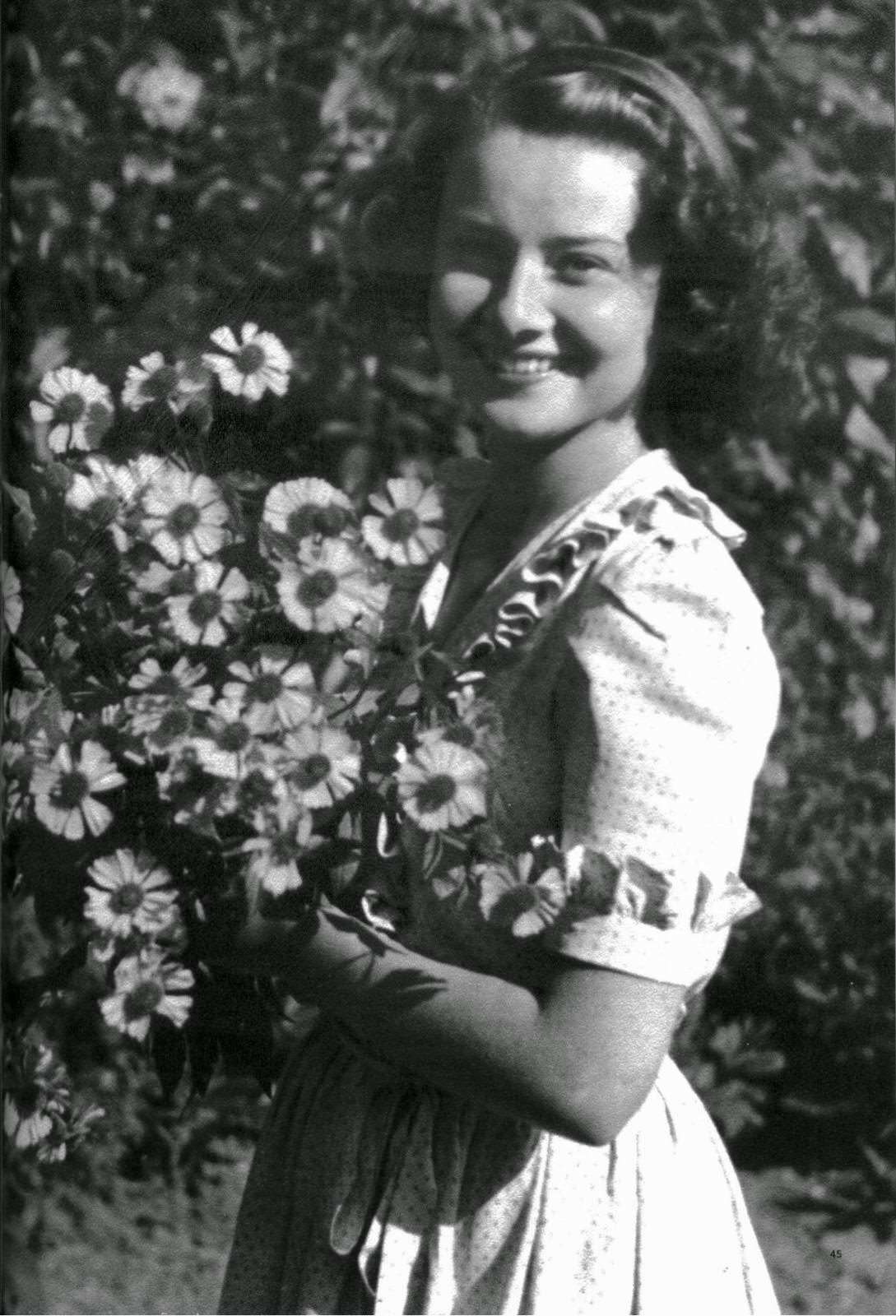 Audrey Hepburn, 17 years old. The photograph was taken after the liberation of Holland, 1946.