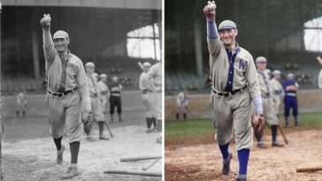 Major League Baseball colorized photos