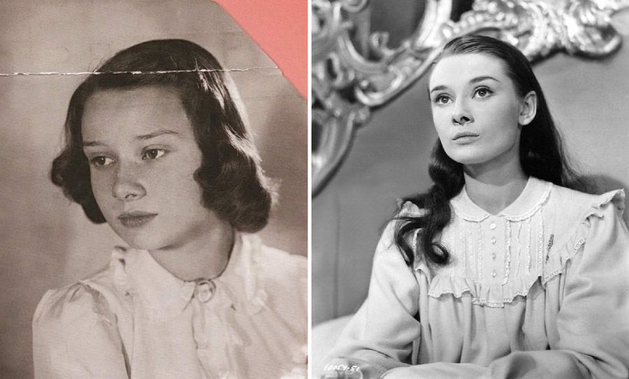 Young Audrey Hepburn