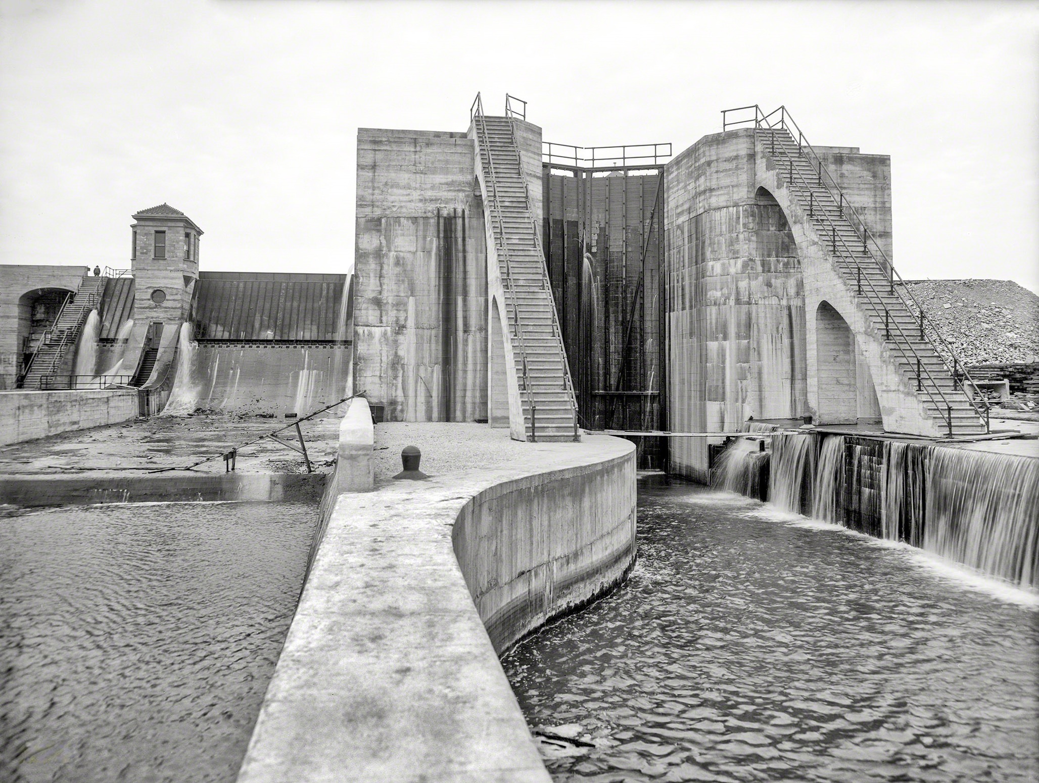 The Great Locks, Chicago Drainage Canal, 1908