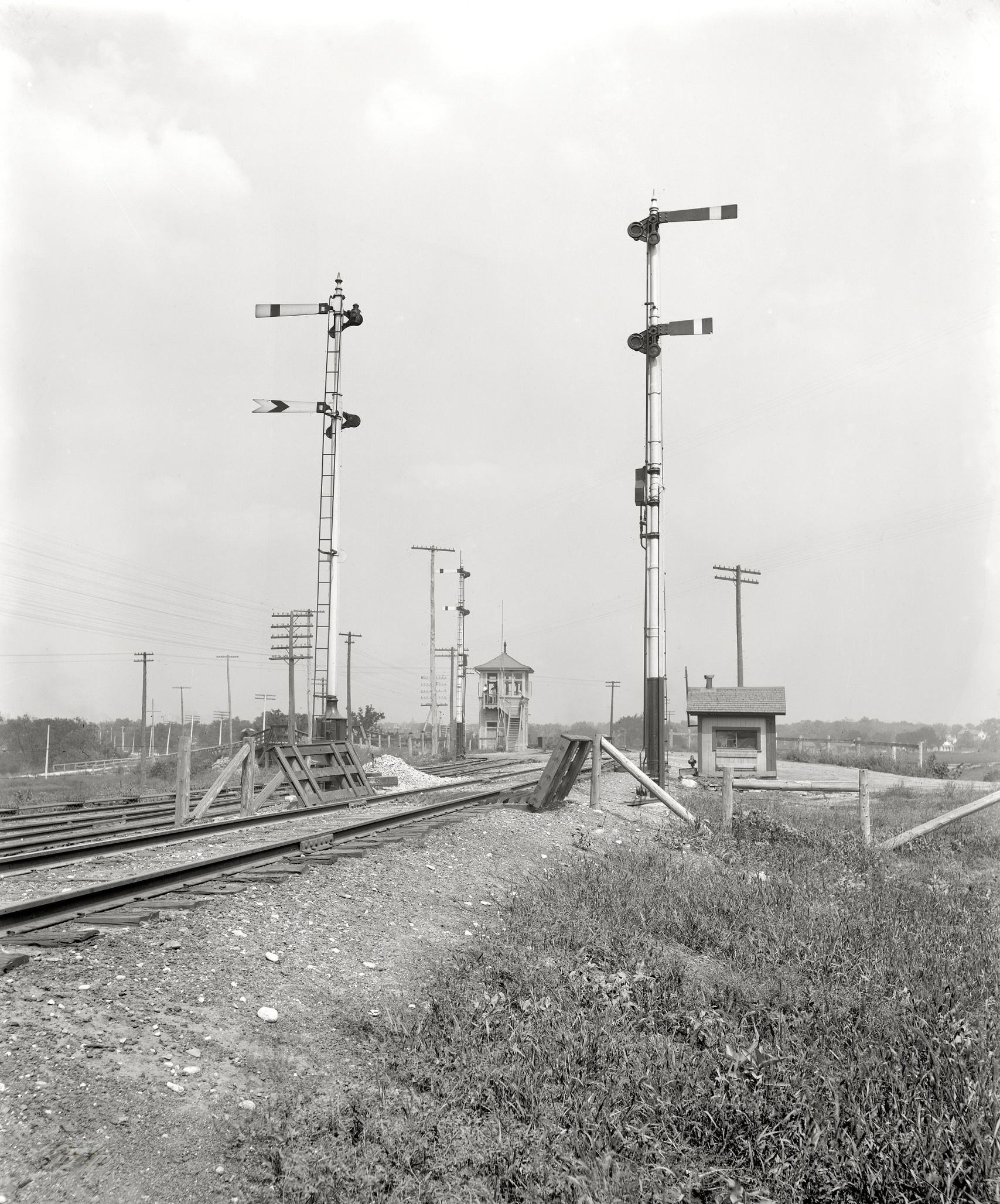 Interlocking signal plant, Chicago & Alton Railway, 1900