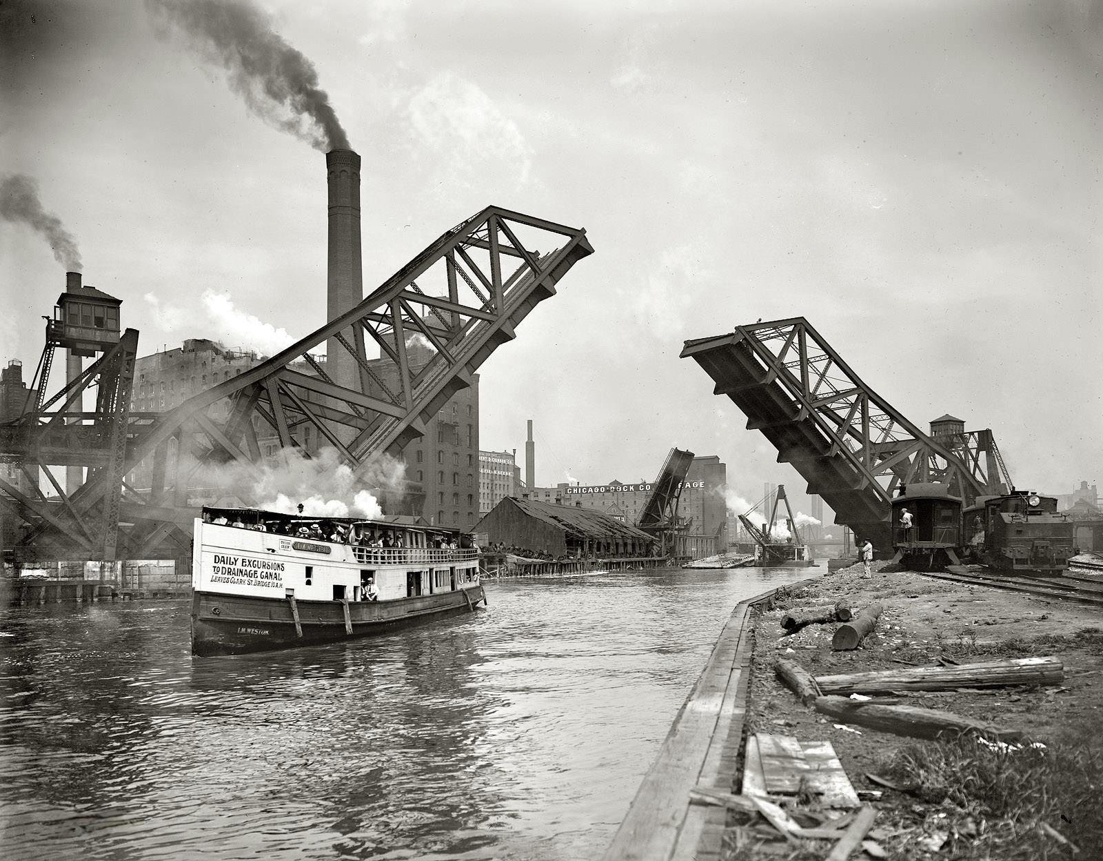 12th Street Bascule Bridge, Chicago, 1905