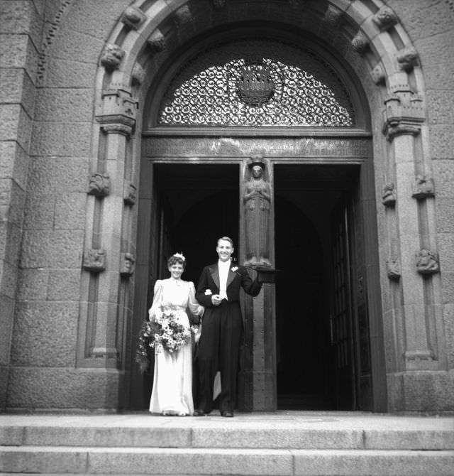 Marriage at Stockholm City Hall.