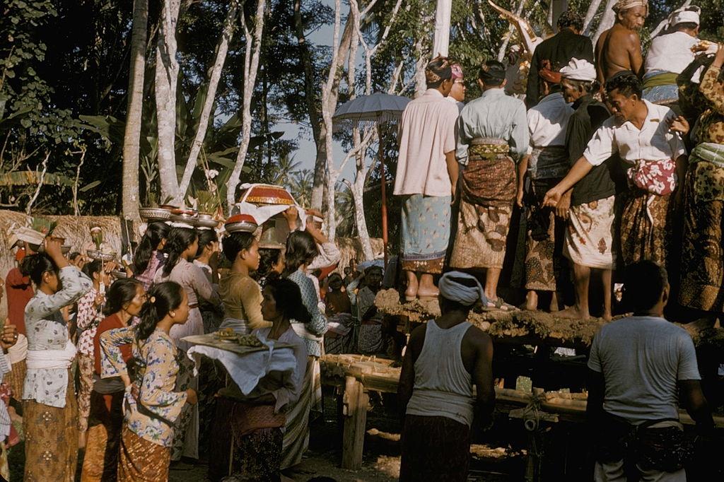 Cremation Cermoney in Bali, 1957.