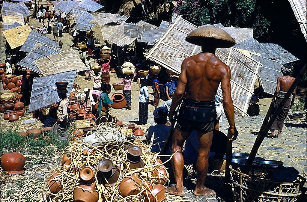 Pottery Market, Bali, 1956.