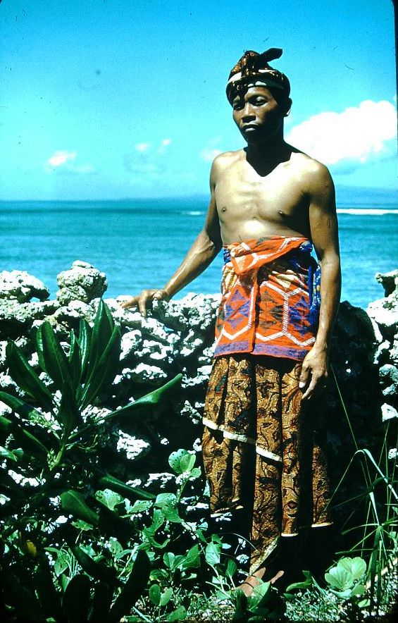 Balinese man of Sanur, Bali, 1952