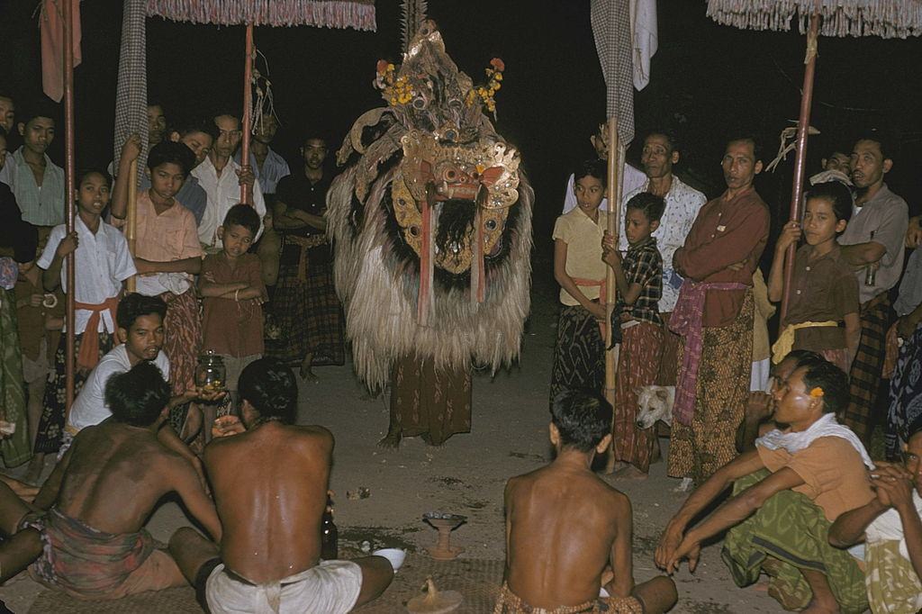Ritual spectacle, Bali, 1957.