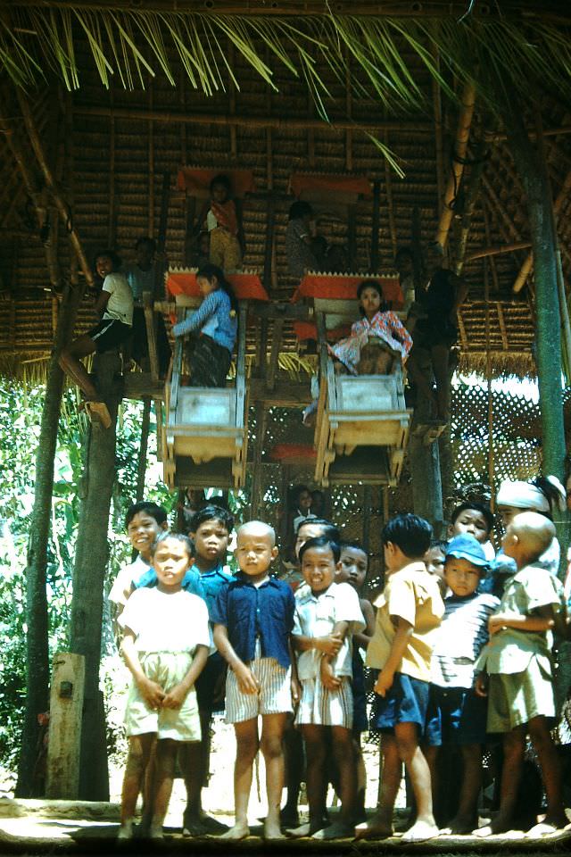 New Year ferris wheel, Bali, 1952