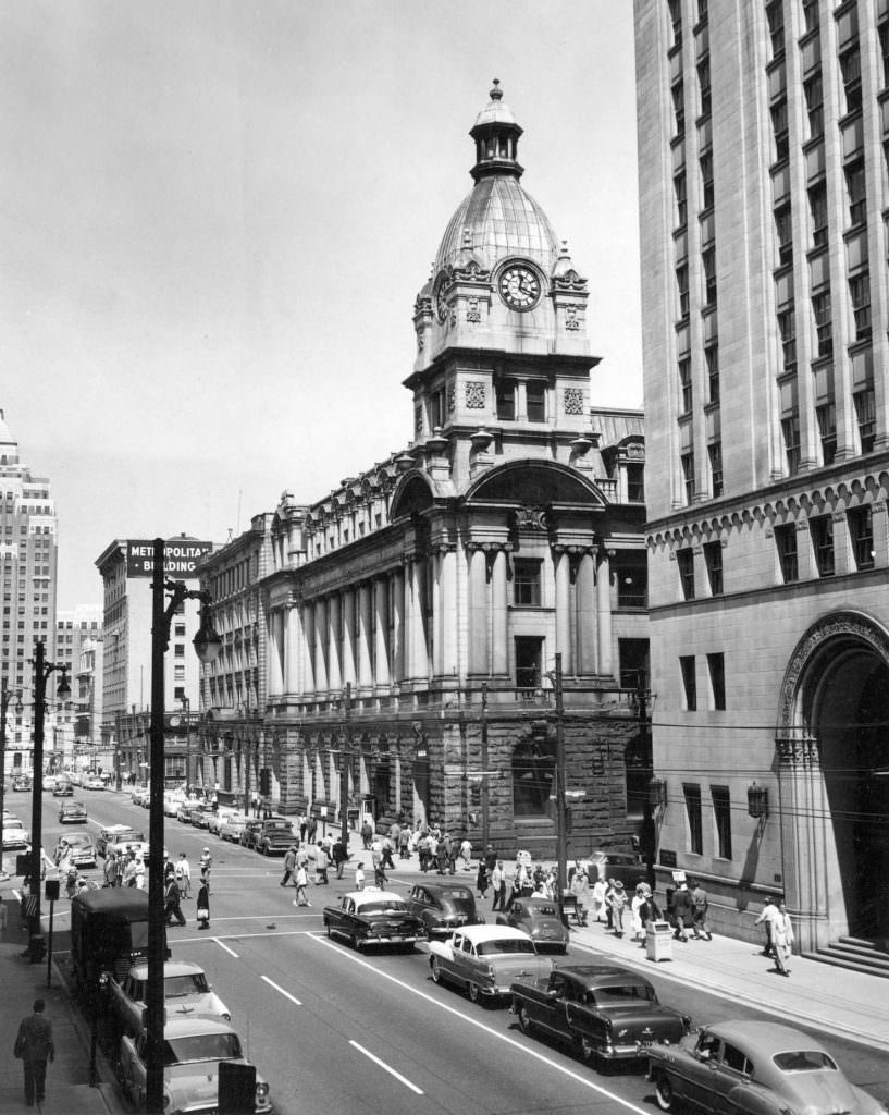 Post office on West Hastings, 1956