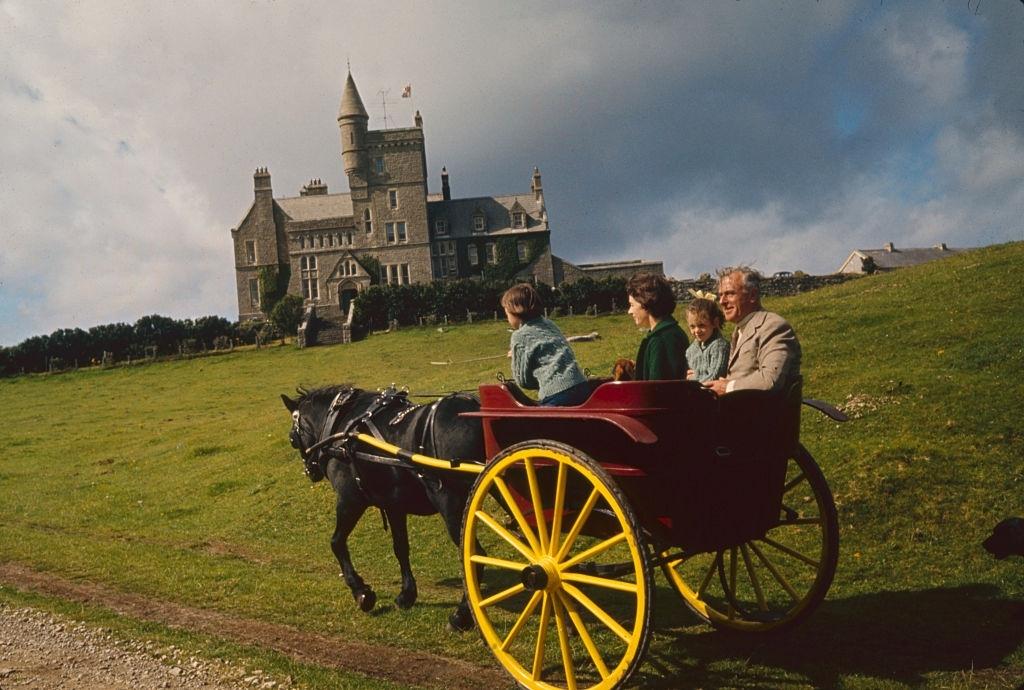 Louis Mountbatten with his family at Classiebawn Castle County Sligo, Ireland, 1963.