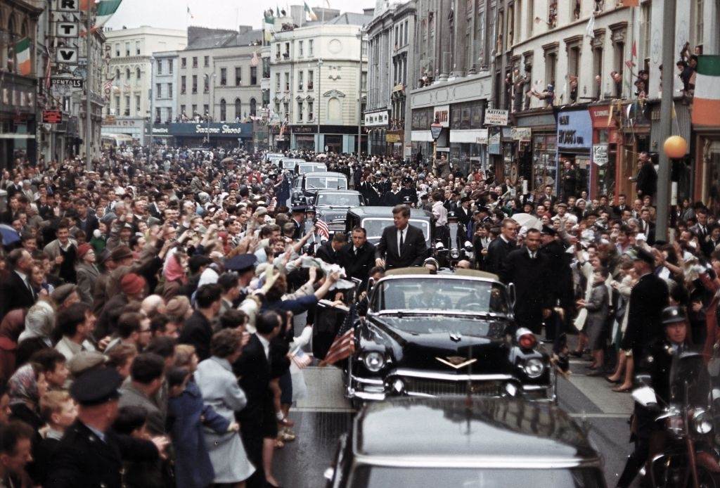 John Kennedy in Patrick St, Cork, 1963