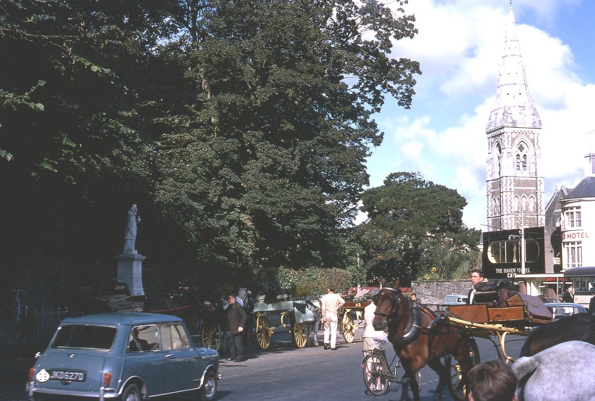 Jaunting Car in Kilarney, 1969.