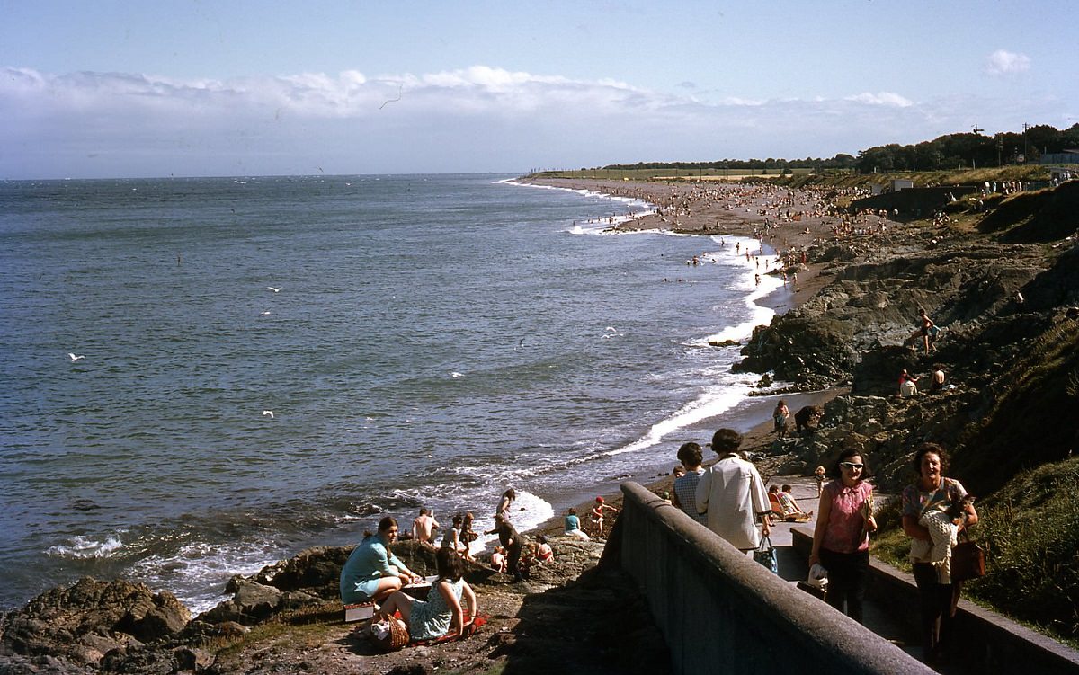 Beach at Greystones, Ireland, 1969.