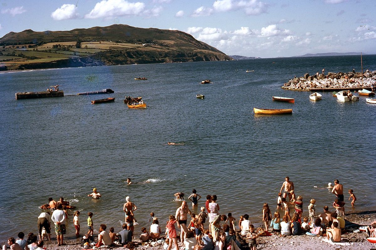 Beach at Greystones, Ireland, 1969.