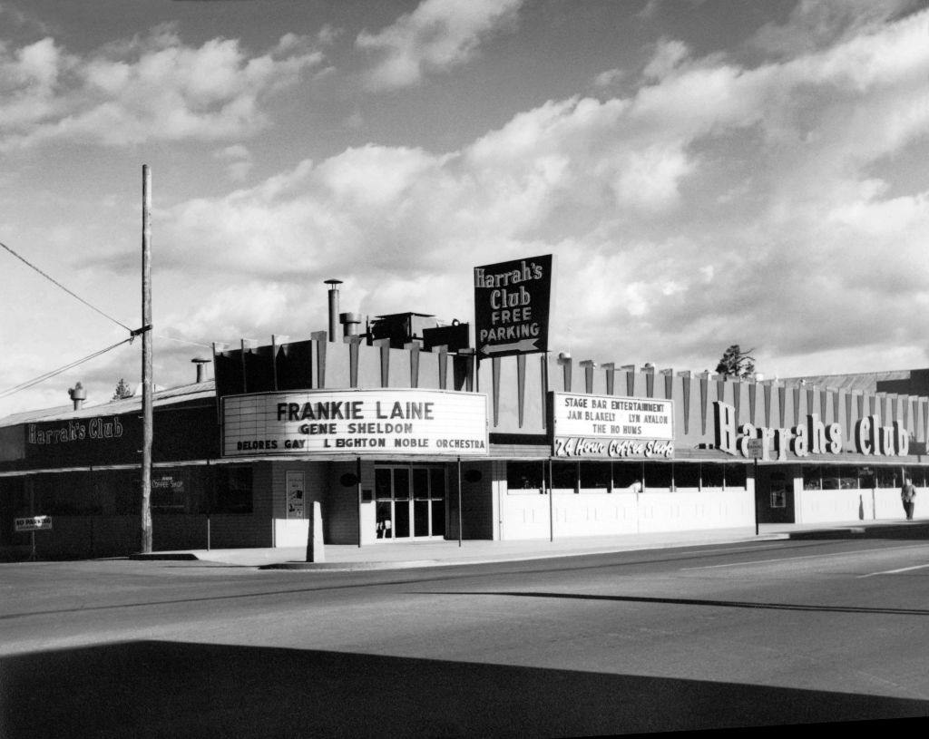 Harrah's Club in Las Vegas showcasing Frankie Lane, 1960.