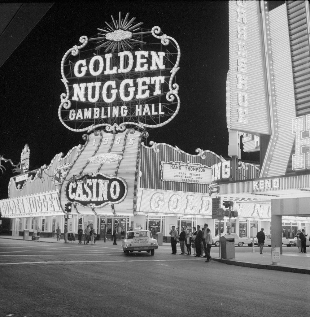 The Golden Nugget casino, Las Vegas, 1962.