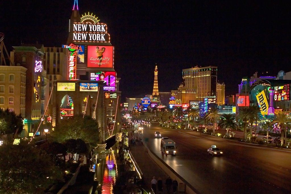 South End of Las Vegas Strip, 1969.