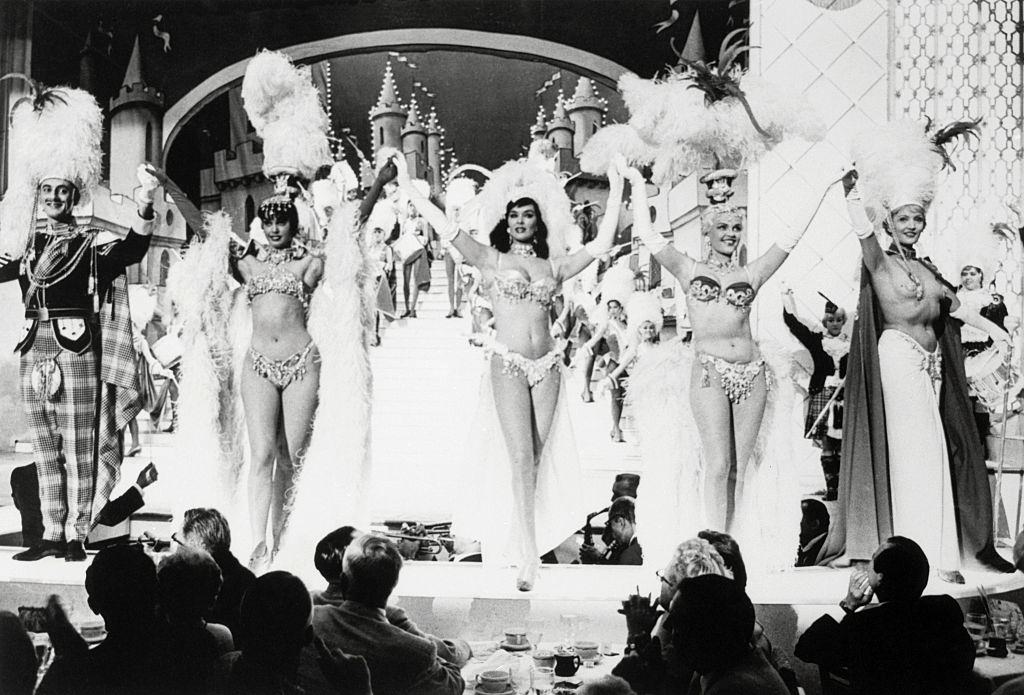 Follies on Stage at Nightclub, Las Vegas, 1960.