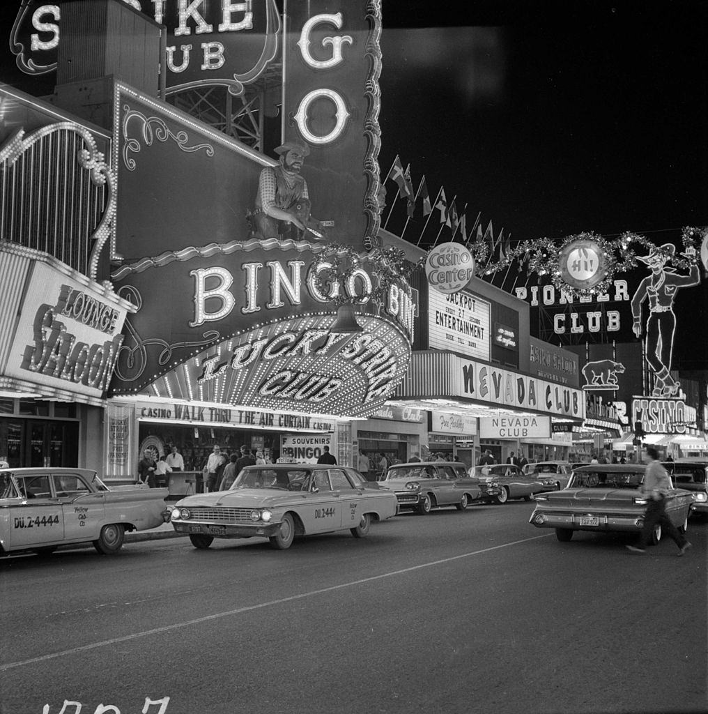 The Lucky strike casino, Las Vegas, 1962.