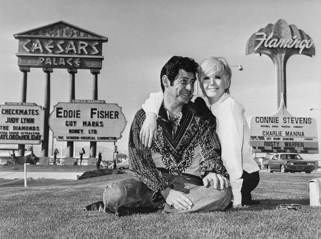 Eddie Fisher and Connie Stevens at Las Vegas, 1969.