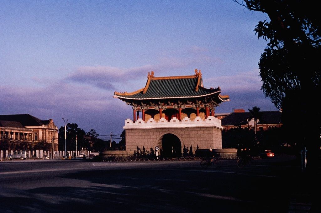 One of the city gates of Taipei in Taiwan, circa 1965.