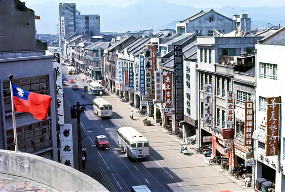 Street View, Taipei, Taiwan, 1960s.