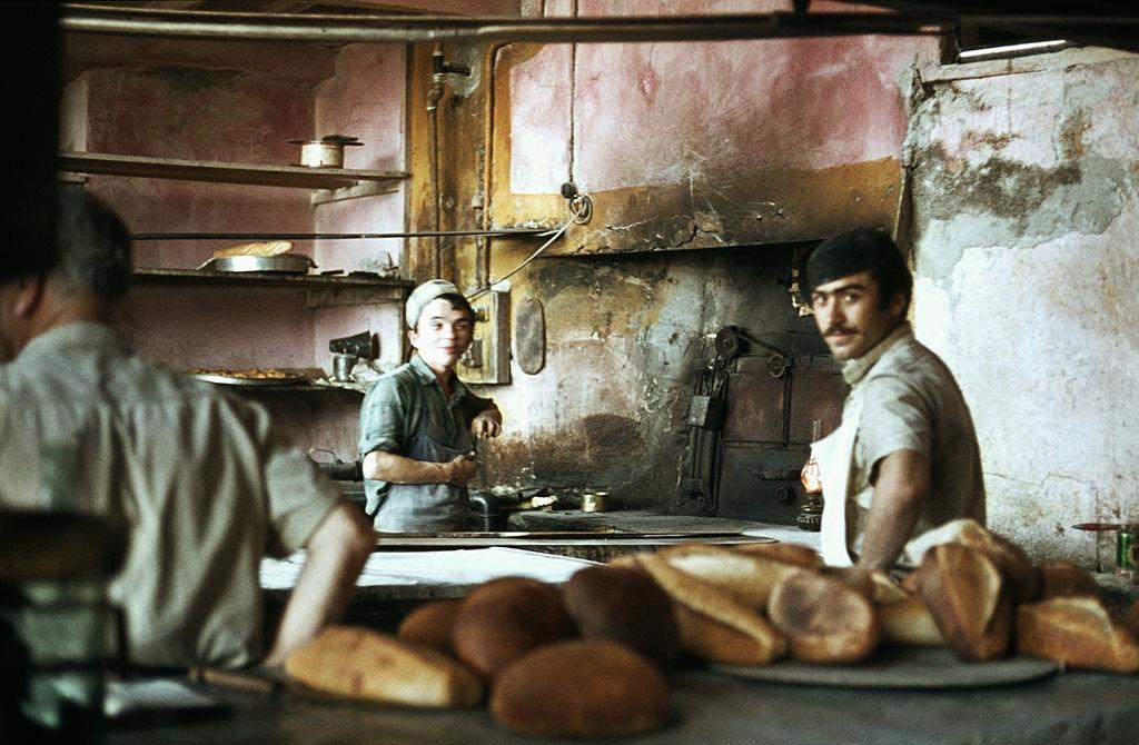 Turkish bakery in Anadolu Kavagi, August 1970