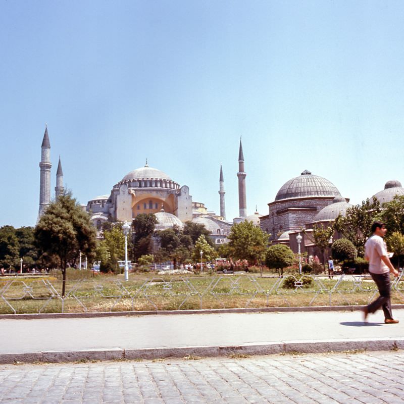 The Hagia Sophia Mosque, Istanbul, 1970s