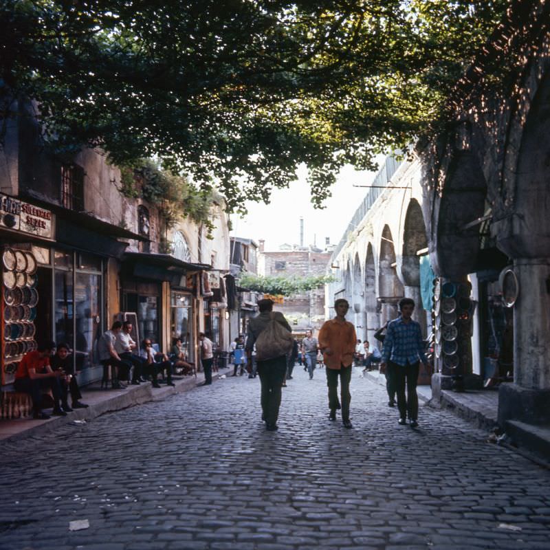 A street granting access to the Grand Bazaar, Istanbul, 1970s