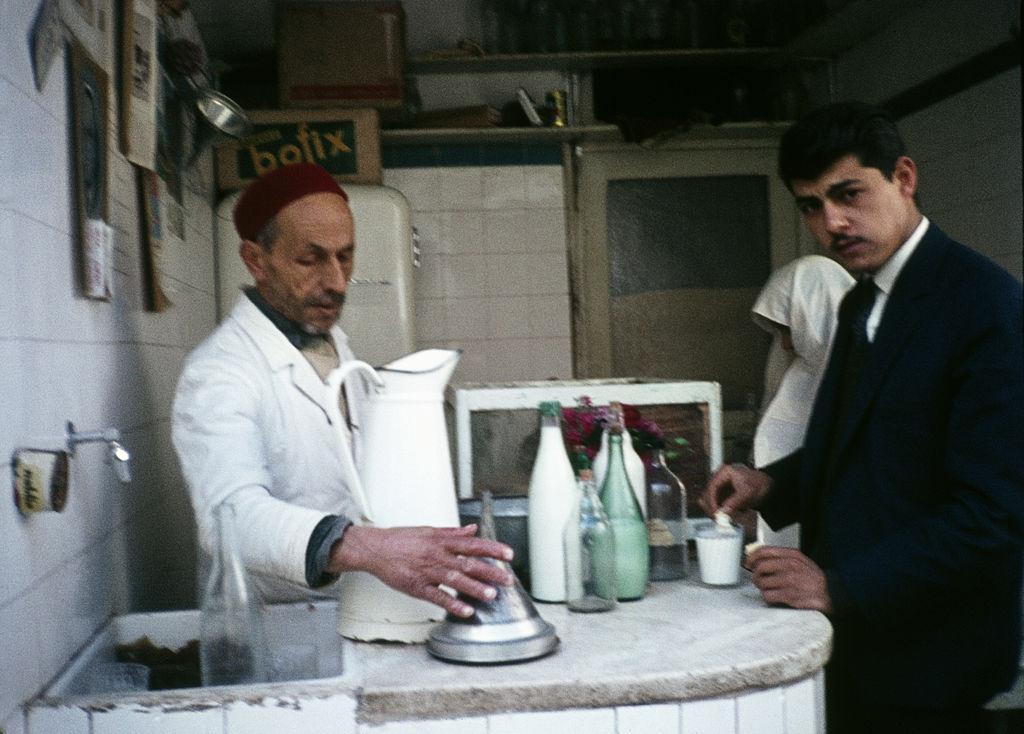 Coffee Shop in Istanbul, 1970.