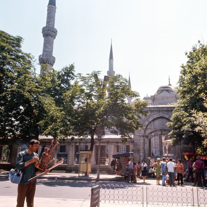 Gate to the courtyard of the Blue Mosque, Istanbul, 1970s