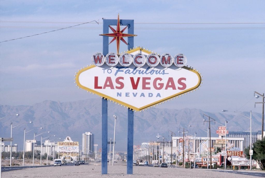 'Welcome to Fabulous Las Vegas Nevada, November 1975.