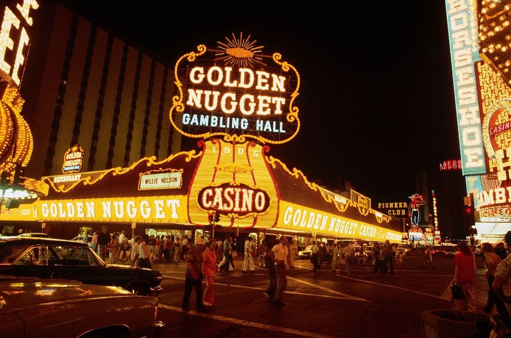 Golden Nugget Casino on Las Vegas Boulevard, 1979.