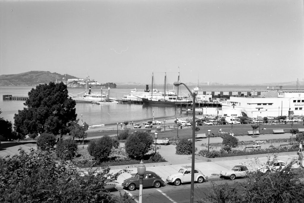 San Francisco Bay from Ghirardelli Square, 1970.