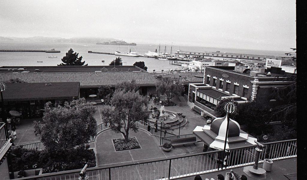 Ghirardelli Square and Fisherman's Wharf, July 27, 1971
