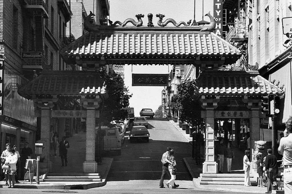Chinatown Gate in San Francisco, 1972.